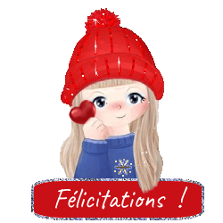 Gif animé félicitations fille
